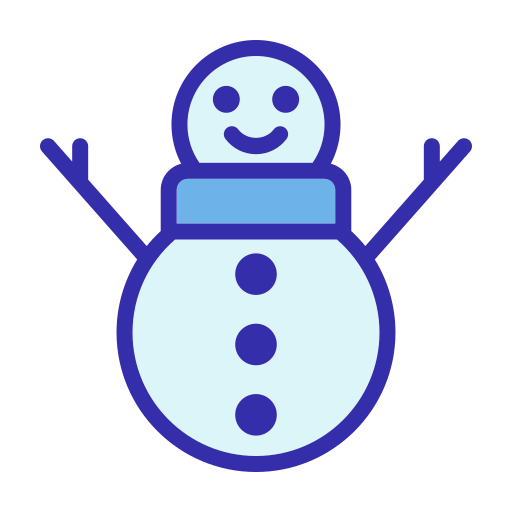 눈사람 Generic Blue icon