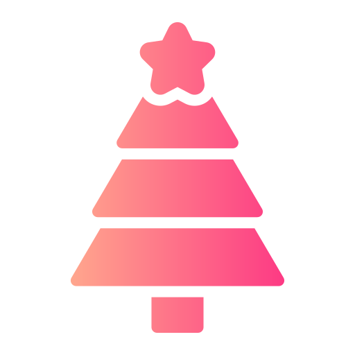 Рождественская елка Generic Flat Gradient иконка