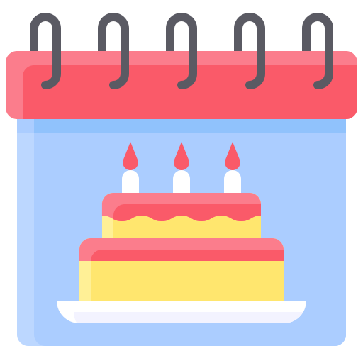 torta di compleanno Generic Flat icona