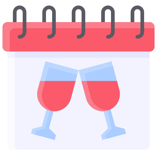 copas de vino Generic Flat icono