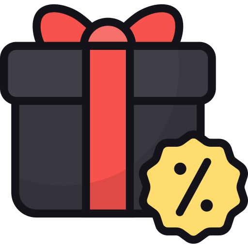 Gift discount Generic Outline Color icon