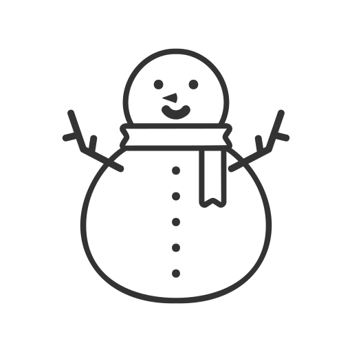 monigote de nieve Generic Detailed Outline icono