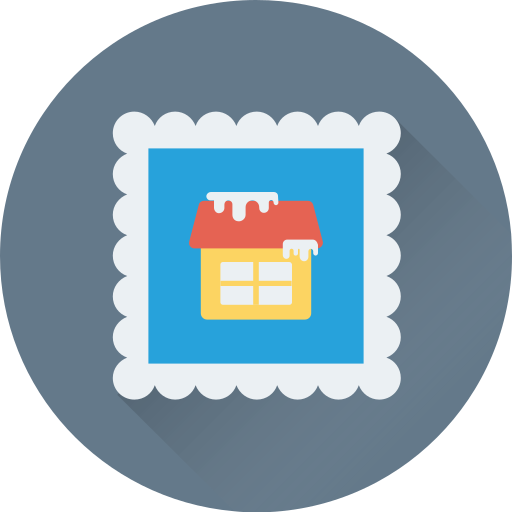 tarjeta postal Generic Flat icono