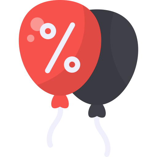 rabatt luftballons Generic Flat icon