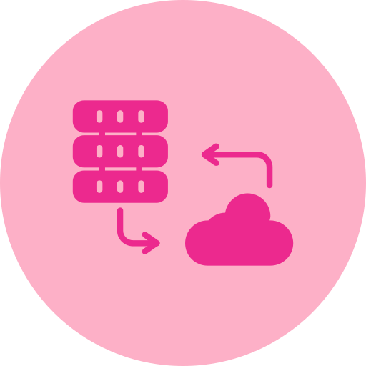Cloud server Generic Flat icon
