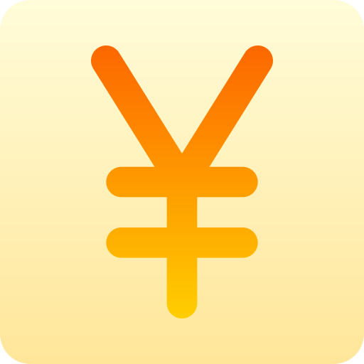 yen Generic Flat Gradient icoon