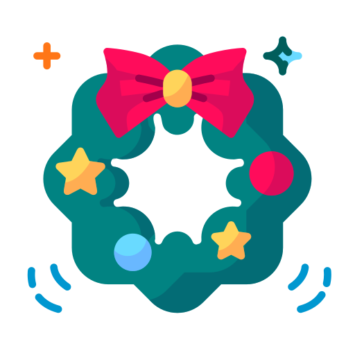 Рождественский венок Generic Flat иконка
