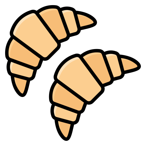 Croissant Generic Outline Color icon