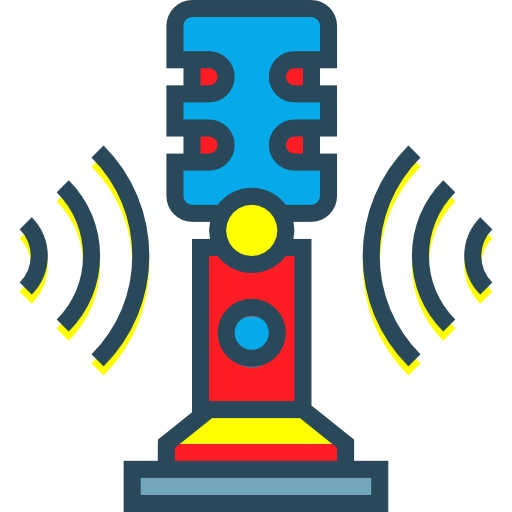 Microphone Skyclick Lineal Color icon