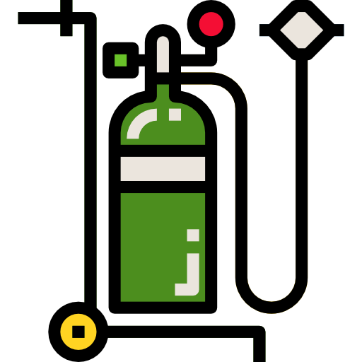 Oxygen tank Skyclick Lineal Color icon