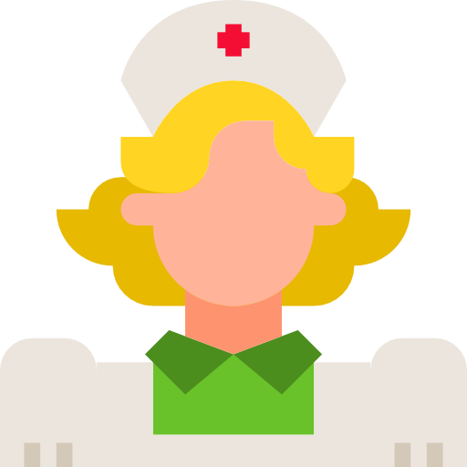 Nurse Skyclick Flat icon