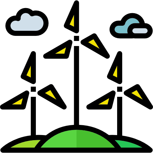 풍력 발전 Skyclick Lineal Color icon