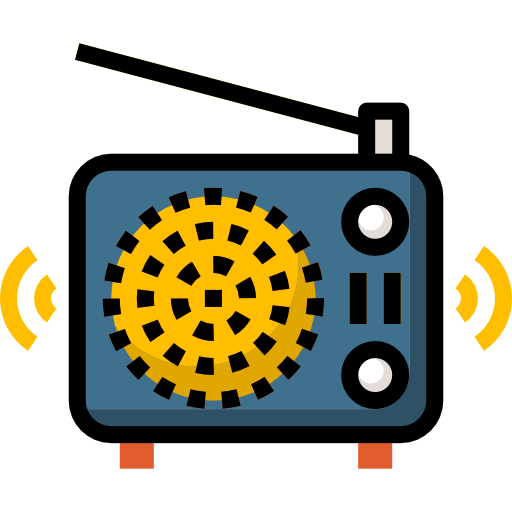 Radio Skyclick Lineal Color icon