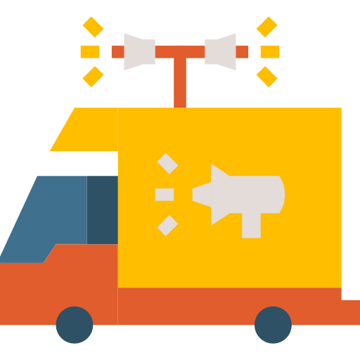 lastwagen Skyclick Flat icon