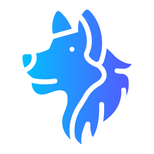 wolf Generic Flat Gradient icon