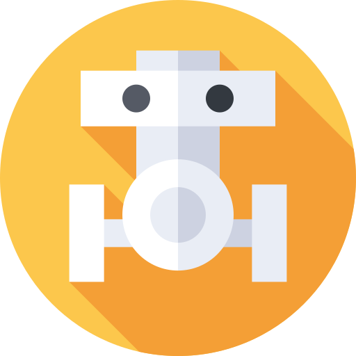 robot Flat Circular Flat icono