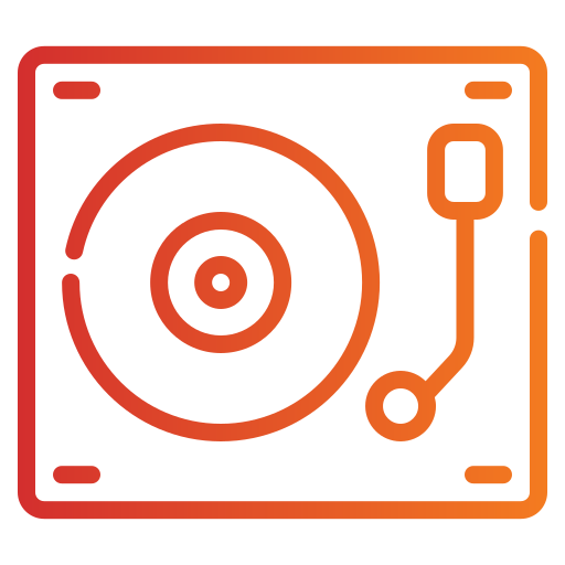 Vinyl player Generic Gradient icon