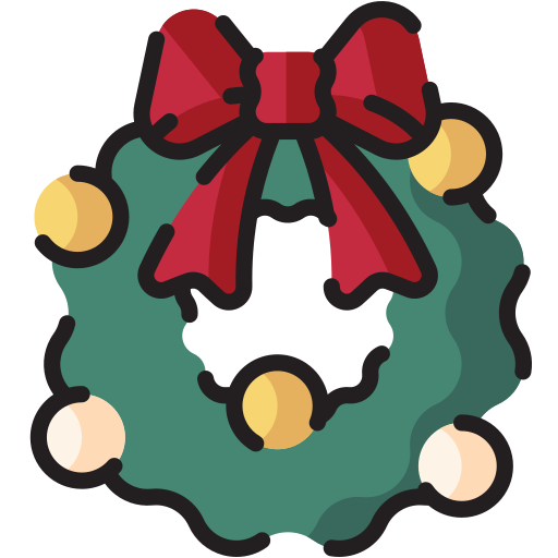 Christmas wreath Generic Outline Color icon
