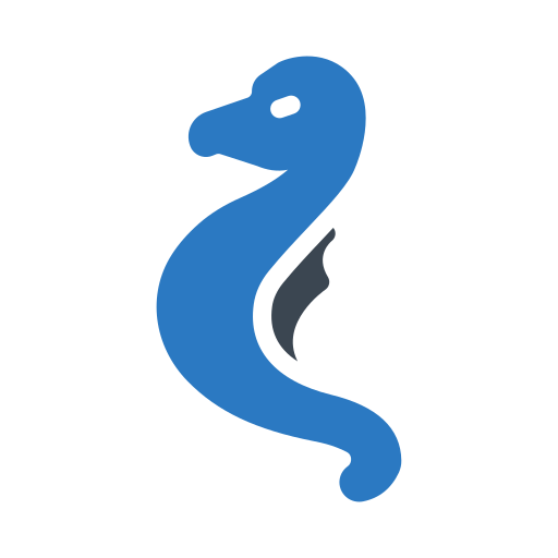 zeepaardje Generic Blue icoon
