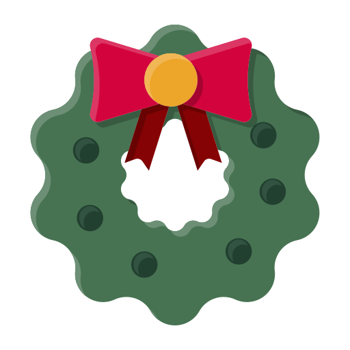 corona de navidad Generic Flat icono