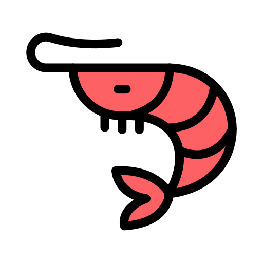 camarón Generic Outline Color icono