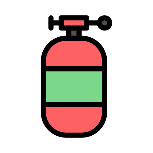 tanque de oxígeno Generic Outline Color icono
