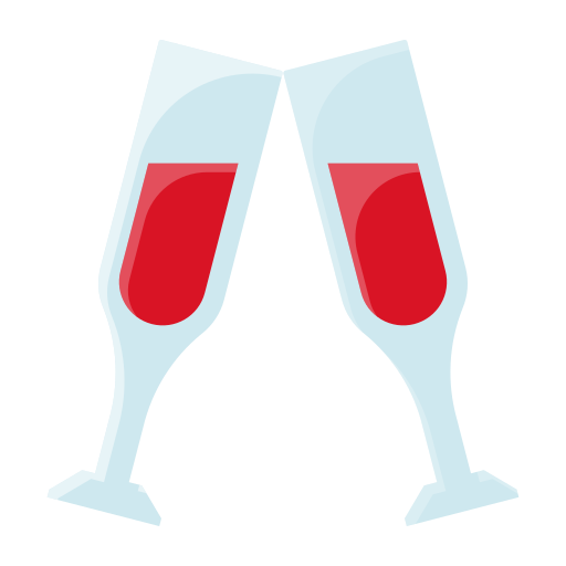 champagne glas Generic Flat icoon