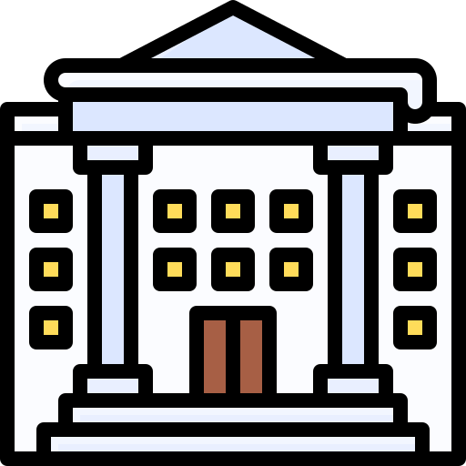 市役所 Generic Outline Color icon