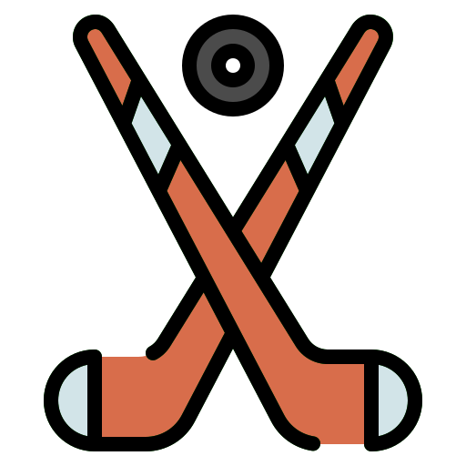 Ice Hockey Generic Outline Color icon