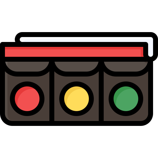 Traffic Light Generic Outline Color icon
