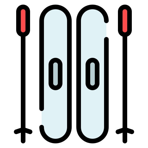 スキー Generic Outline Color icon