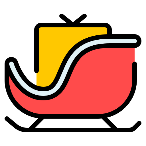 썰매 Generic Outline Color icon