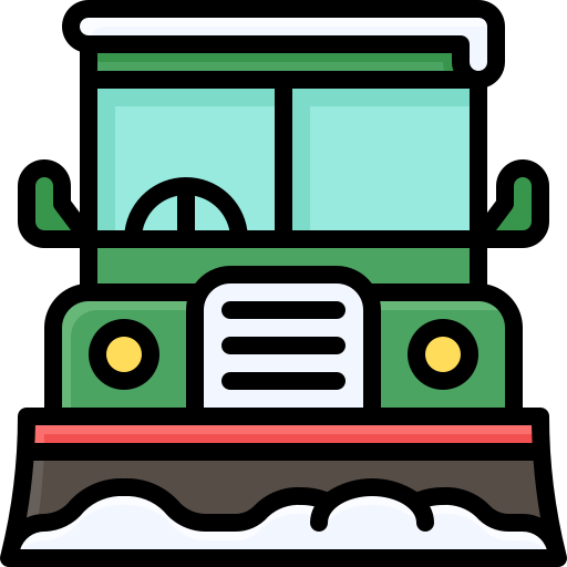 vehículo de nieve Generic Outline Color icono