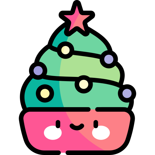 cupcake Kawaii Lineal color icon