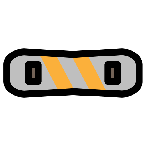 Snowboard Generic Outline Color icon