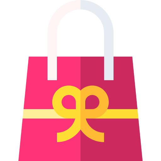 Gift Bag Basic Straight Flat icon