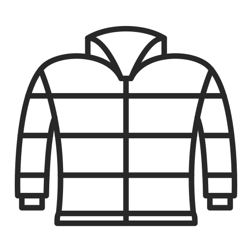abrigo acolchado Generic Detailed Outline icono