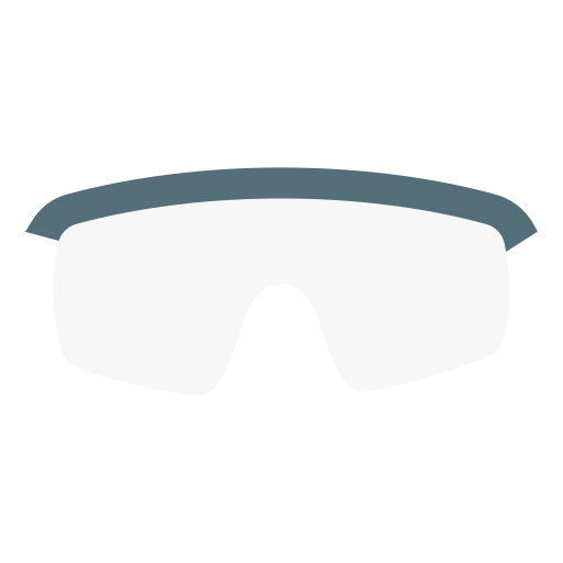 veiligheidsbril Generic Flat icoon