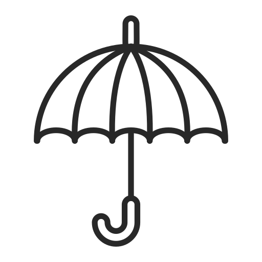 Umbrella Generic Detailed Outline icon
