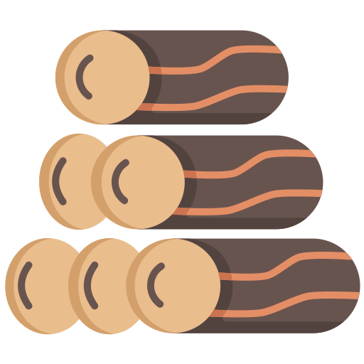 drewno kominkowe Generic Flat ikona