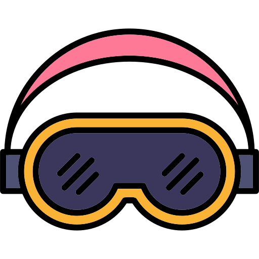occhiali da sci Generic Outline Color icona