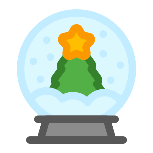 globo de nieve Generic Outline Color icono