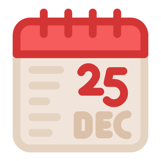 December 25 Generic Outline Color icon