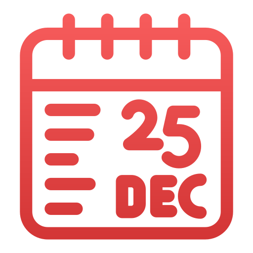 25 grudnia Generic Gradient ikona