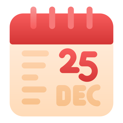 25 december Generic Flat Gradient icoon