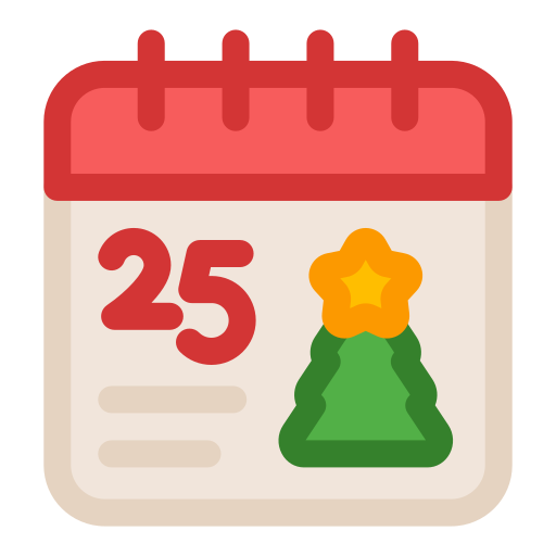 December 25 Generic Outline Color icon