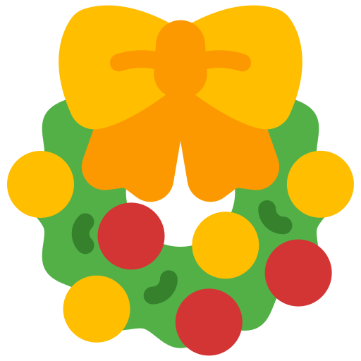 クリスマスリース Generic Flat icon