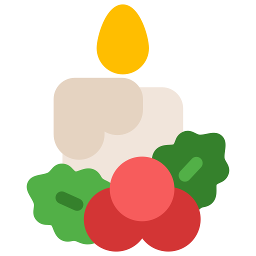 Рождественская свеча Generic Flat иконка