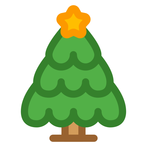 Christmas Tree Generic Outline Color icon
