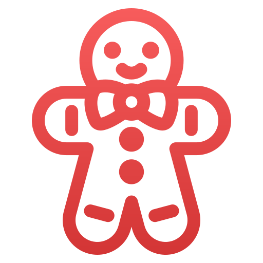 Gingerbread Man Generic Gradient icon